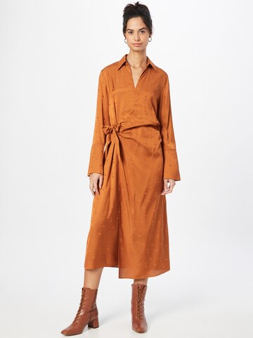 Samsøe Samsøe Shirt Dress 'ROBERTA' in Brown: front