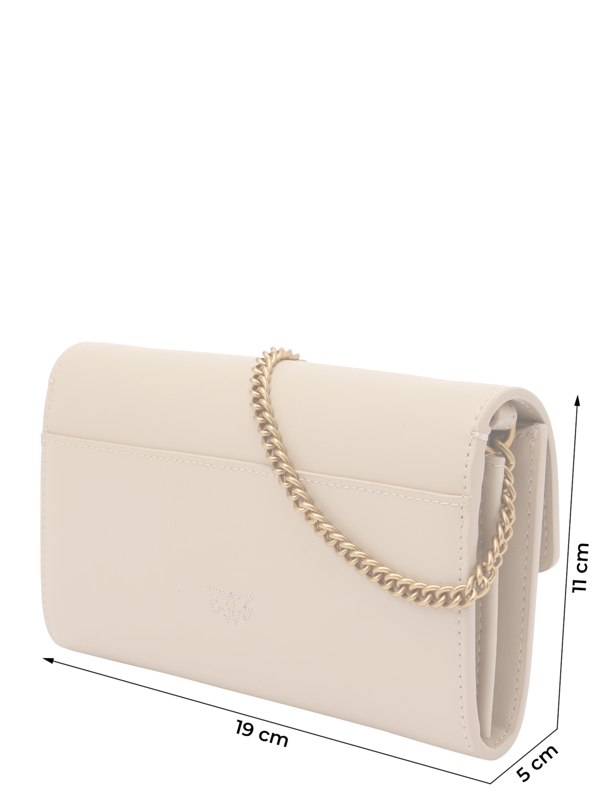 PINKO Pisemska torbica 'LOVE ONE' | bež barva