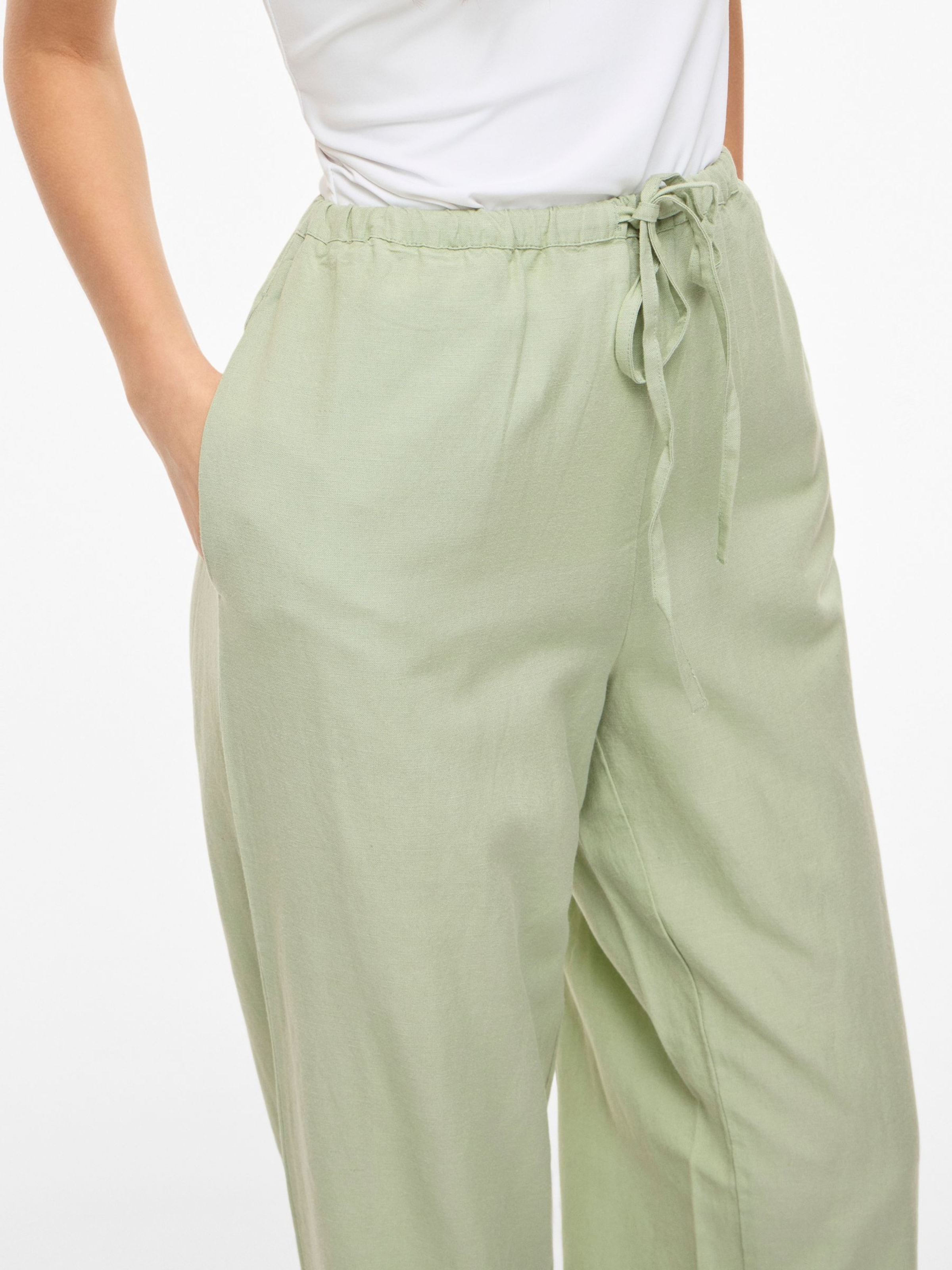 VILA Wide leg Pants in Green