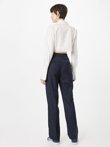 Regular Pantalon à plis ESPRIT en bleu