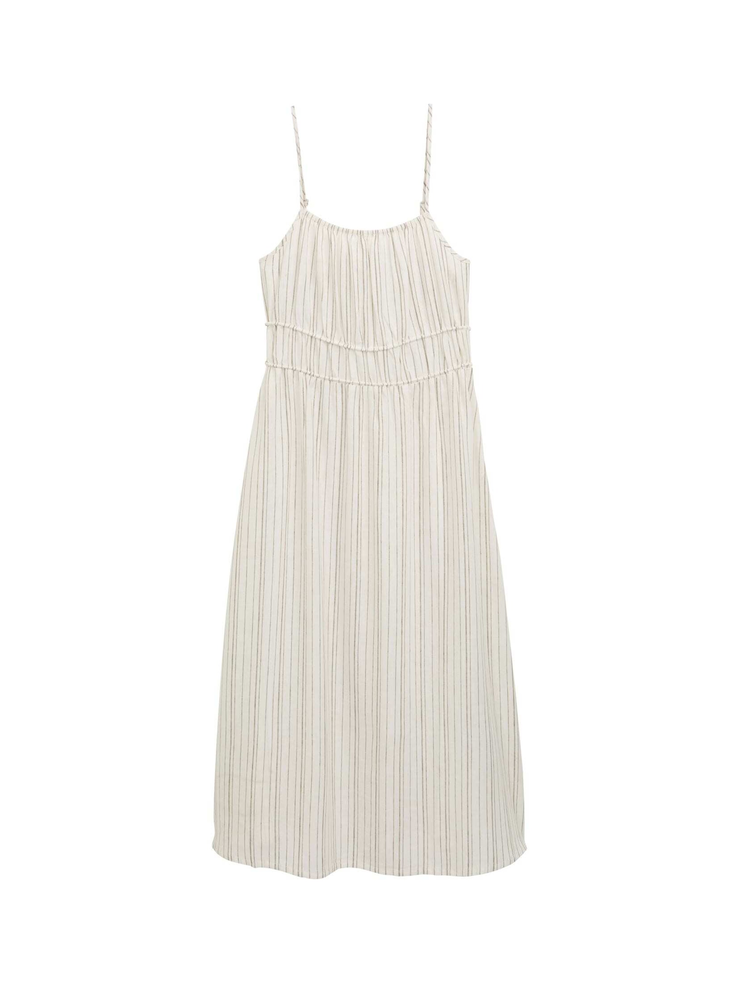 TOM TAILOR DENIM Kleid in Weiß: Vorderseite