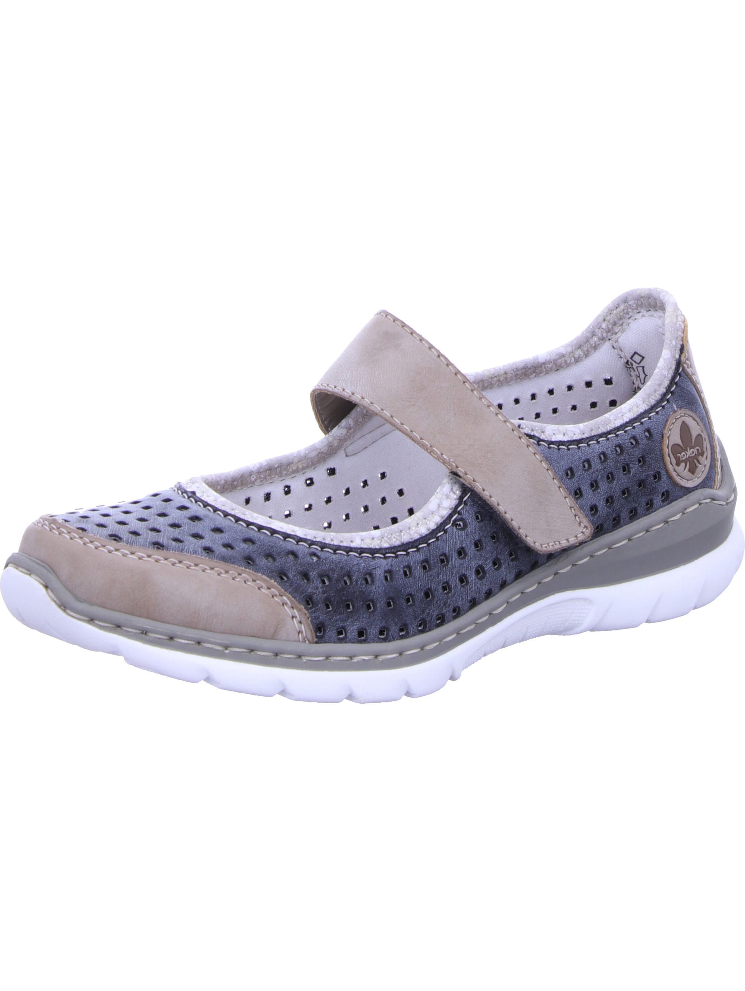 Rieker Slipper in Blau: Vorderseite