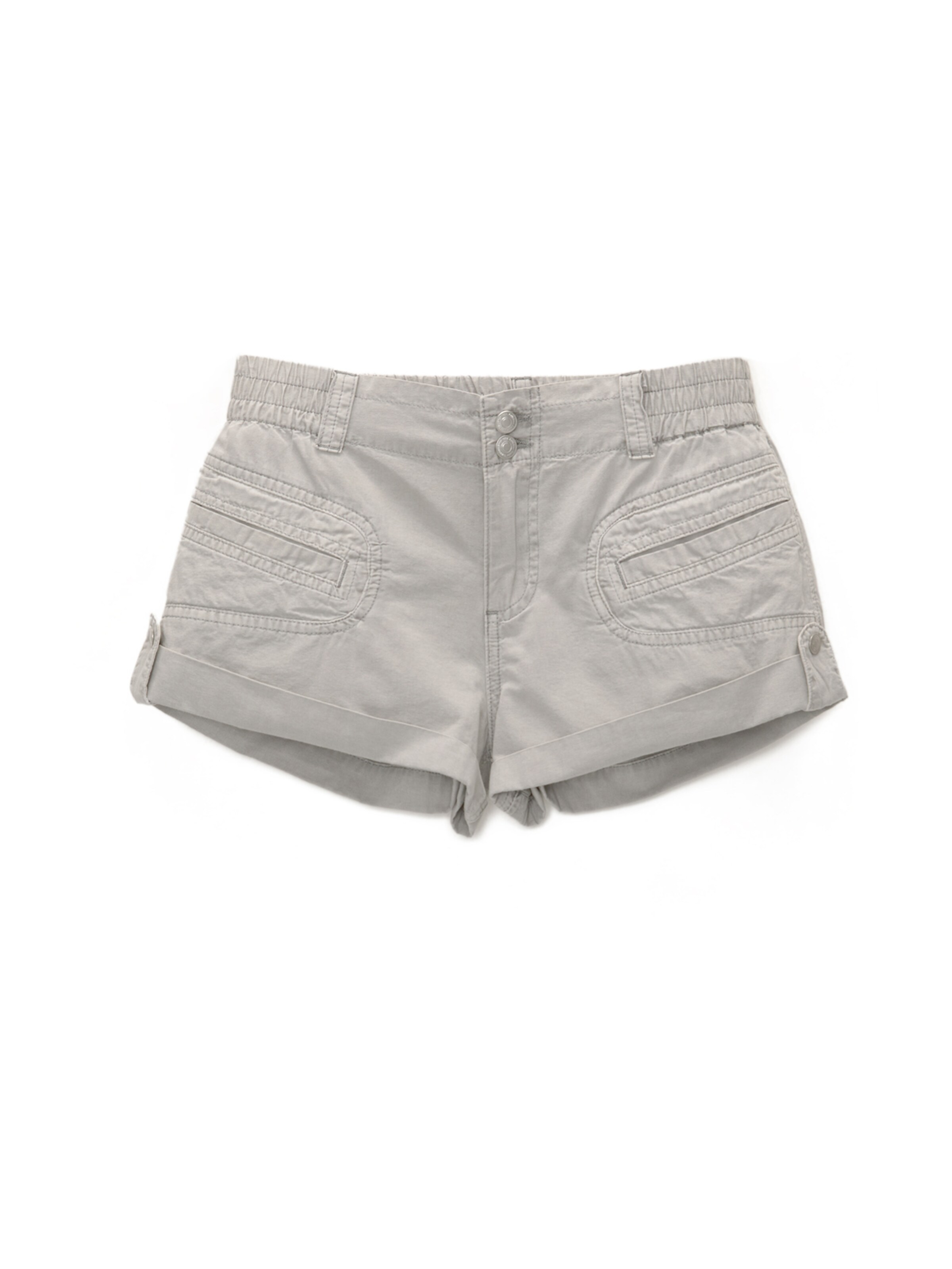 Pull&Bear Loosefit Shorts in Grau: Vorderseite