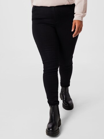 ABOUT YOU Curvy Skinny Jeans 'Insa' in Zwart: voorkant