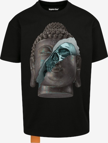 Forgotten Faces Shirt 'Buddha' in Black: front