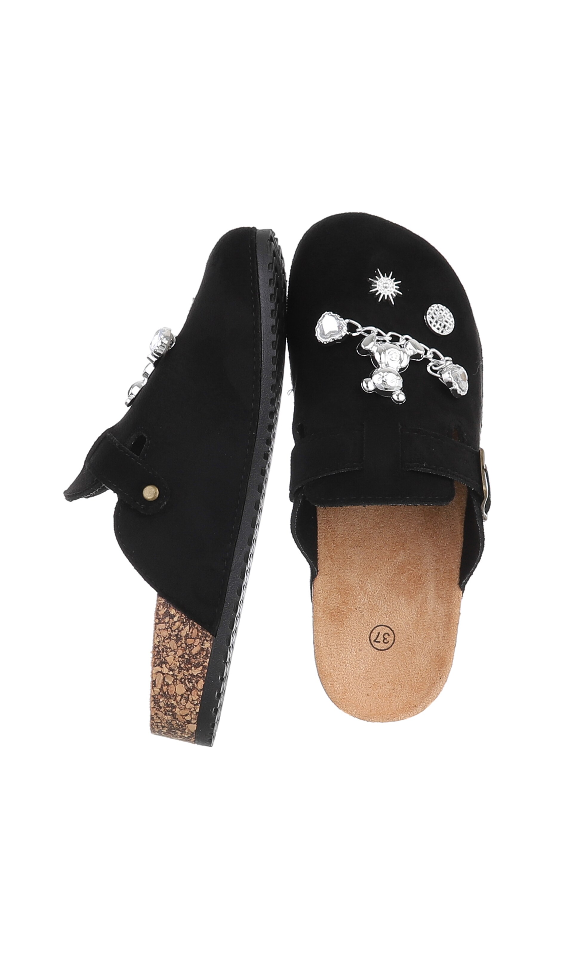 Ital-Design Pantolette in Schwarz