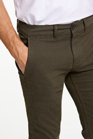 Lindbergh Regular Chino Pants in Green