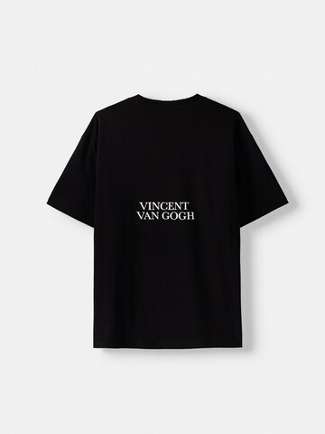 T-Shirt Bershka en noir