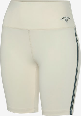 LASCANA ACTIVE Skinny Byxa i vit