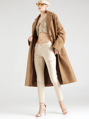 Gang Slimfit Cargofarkut 'Amelie' värissä beige