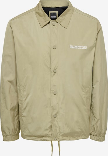 Only & Sons Chaqueta de entretiempo 'Major' en beige oscuro / blanco, Vista del producto