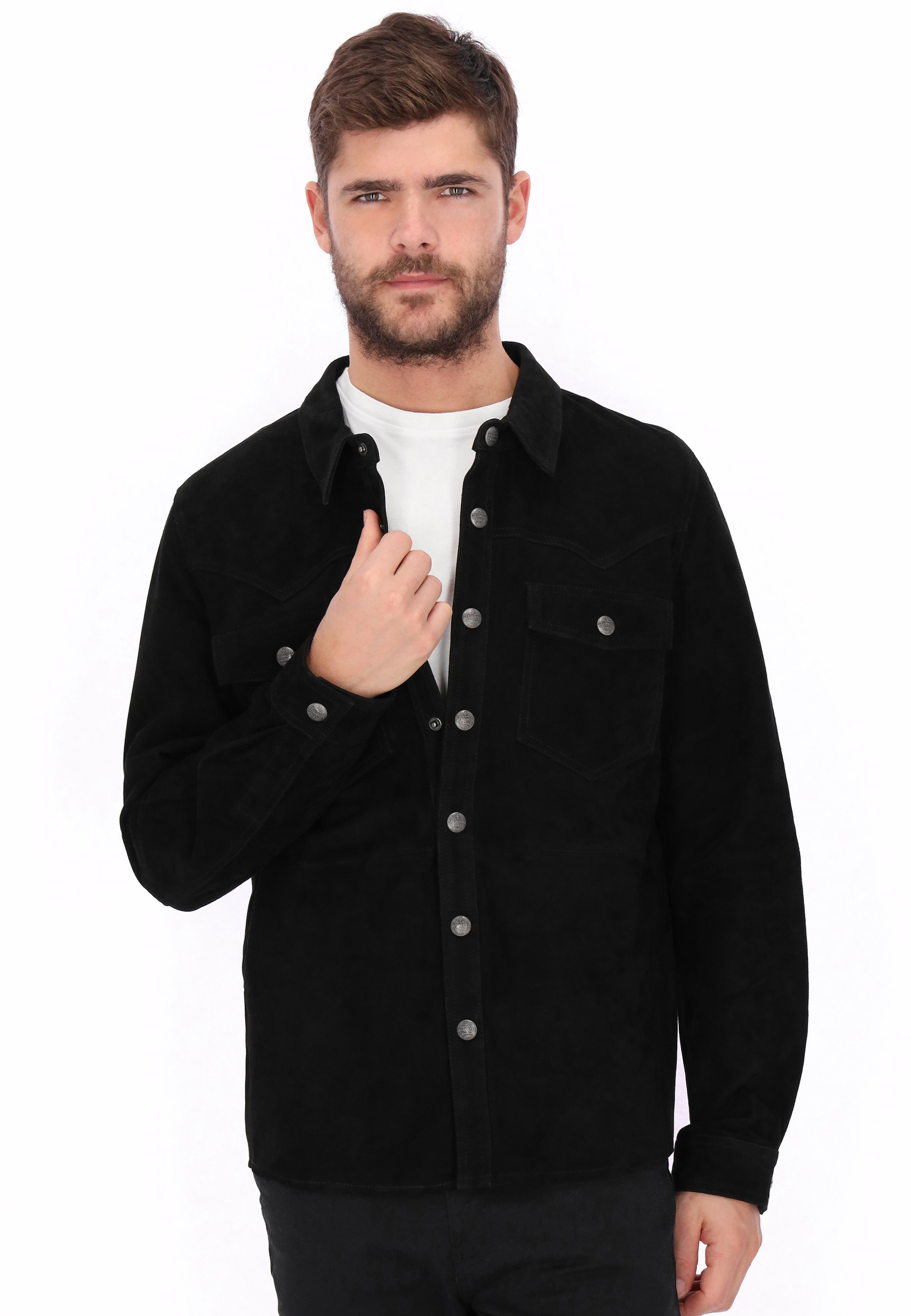 DreiMaster Vintage - Chaqueta de entretiempo en negro: frente