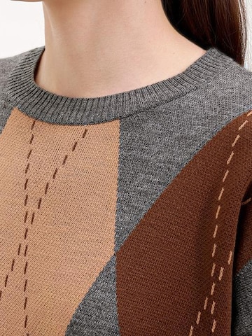 Bigdart Gebreide jurk in Grijs