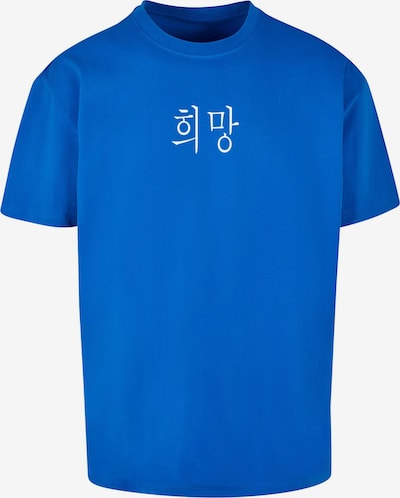 Merchcode T-Shirt 'K Hope' in royalblau / weiß, Produktansicht