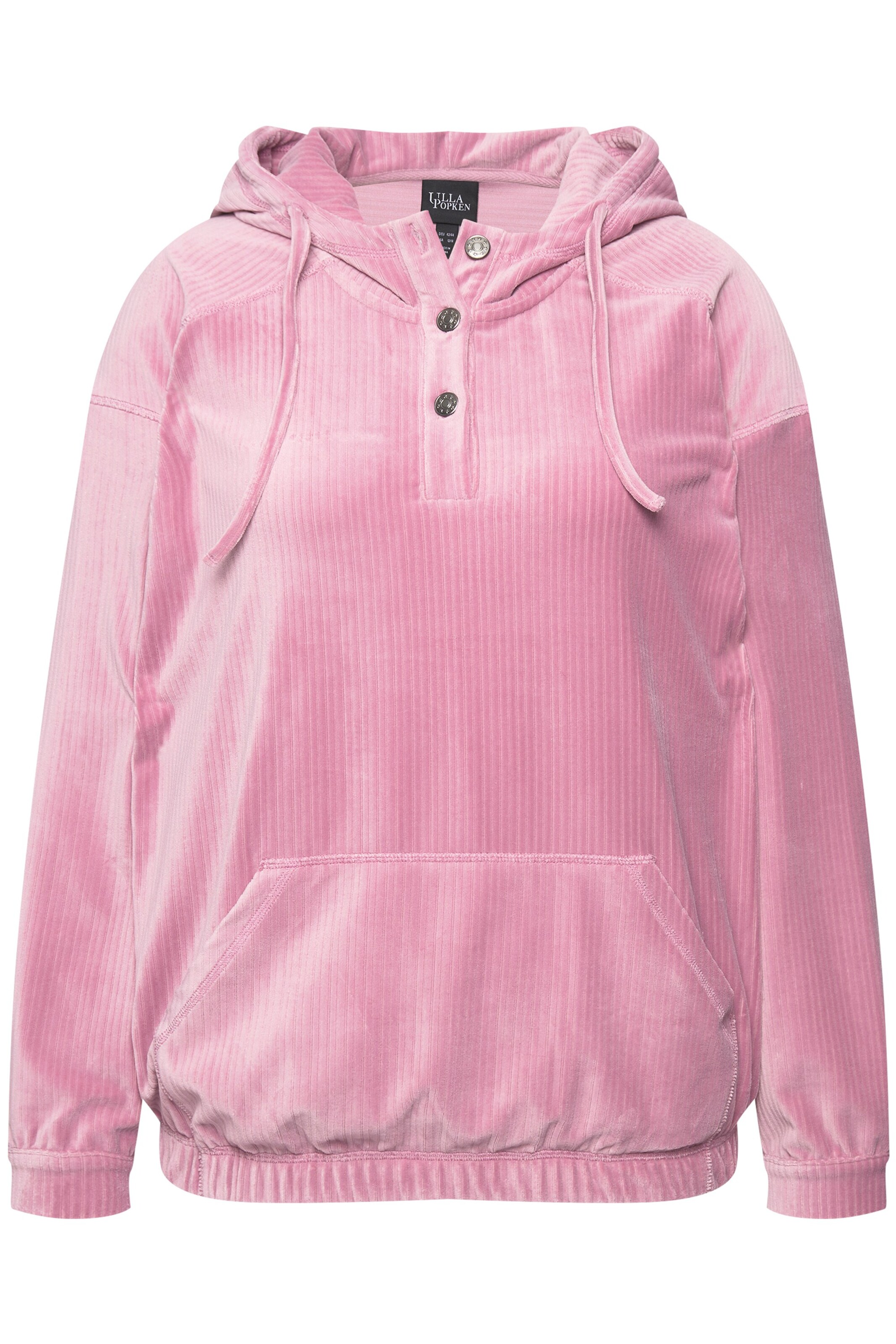 Sweat-shirt Ulla Popken en rose : devant