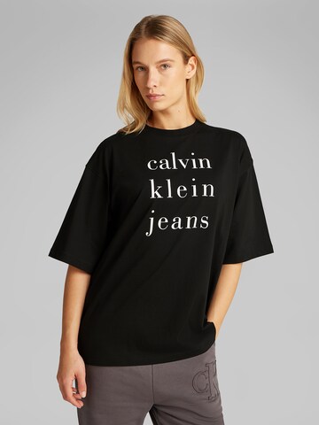 juoda Calvin Klein Jeans Marškinėliai: priekis