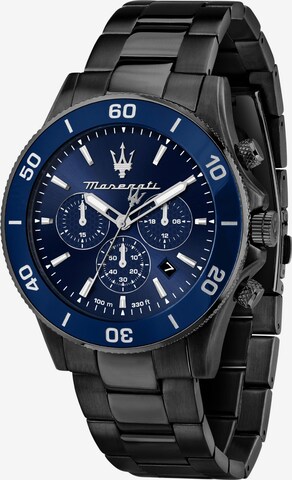 Maserati Analog Watch 'Competizione' in Black: front