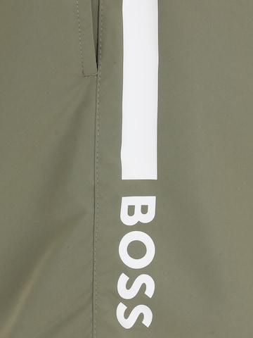 BOSS Black Board Shorts 'Dolphin' in Green