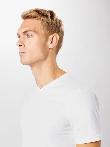 OLYMP جينز مضبوط قميص بلون أبيض