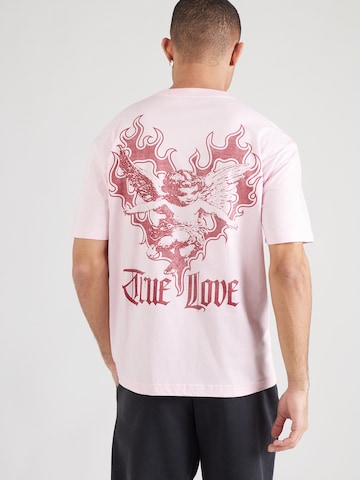 HOLLISTER Μπλουζάκι 'LOVE' σε ροζ: μπροστά