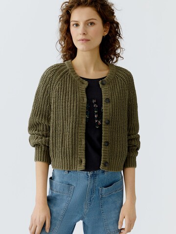 OUI Knit Cardigan in Green: front