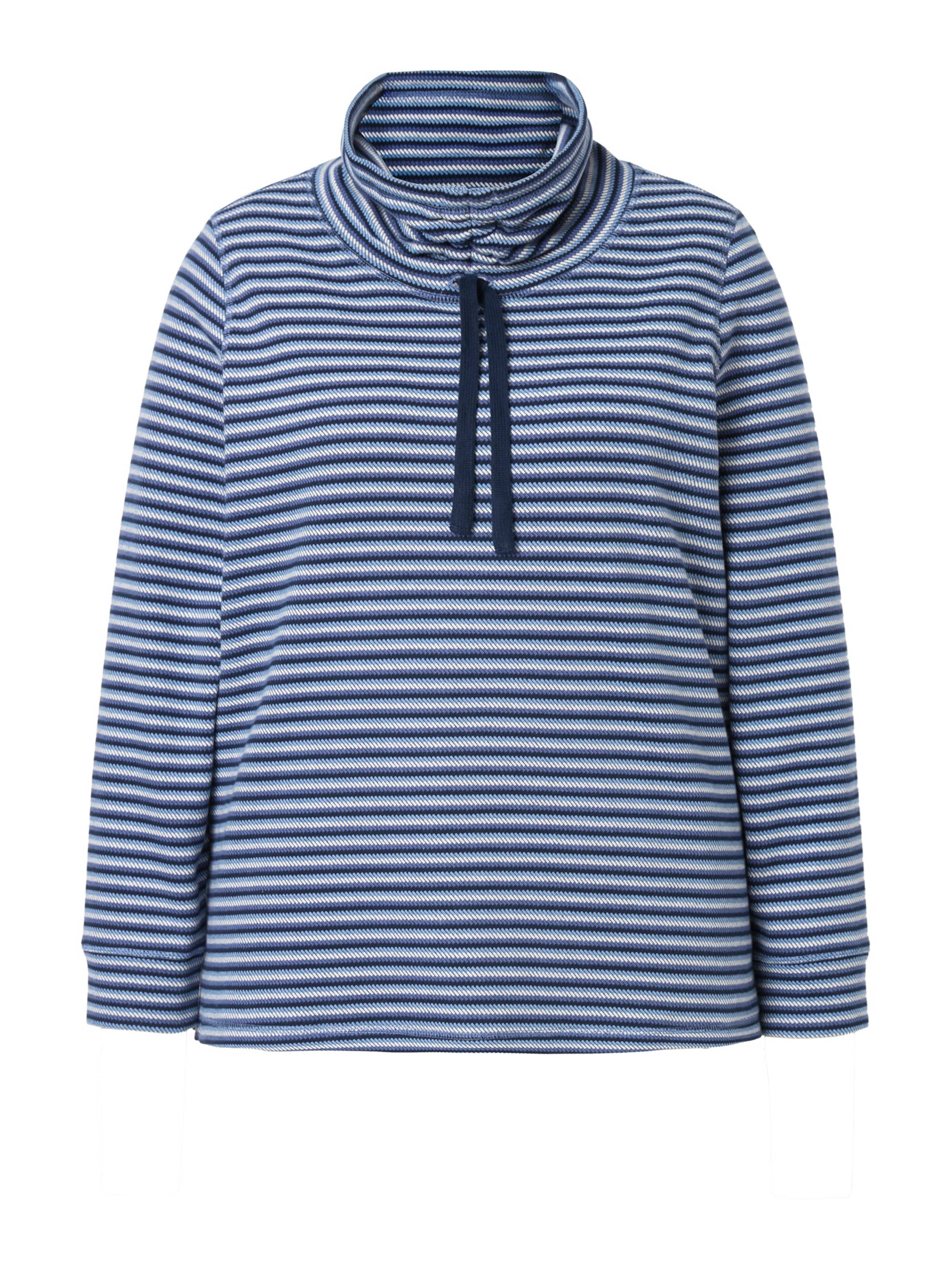 Ulla Popken Sweatshirt in Blau: Vorderseite