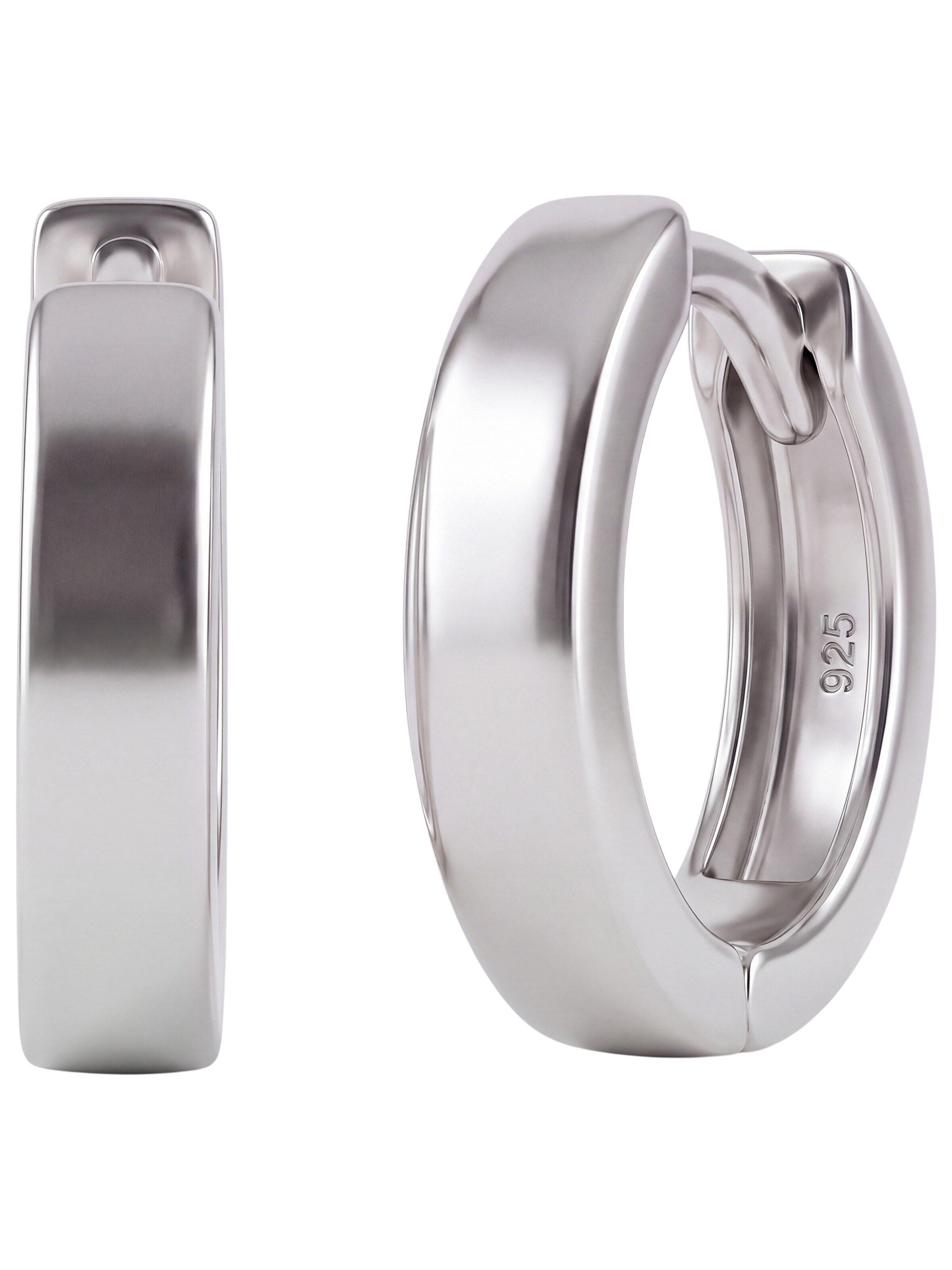 Jobo Earrings in Silver: front
