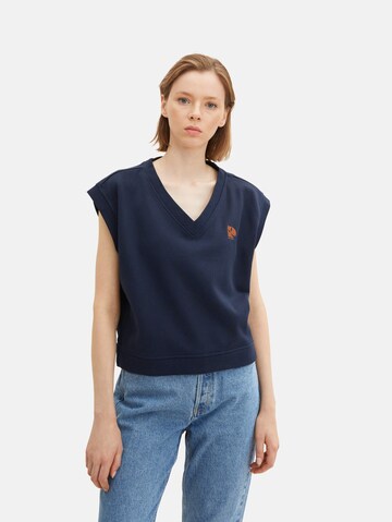 TOM TAILOR DENIM Sweatshirt in Blau: predná strana