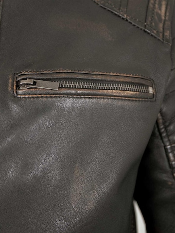 Lederjacken24 Between-Season Jacket 'Zenon-1' in Black