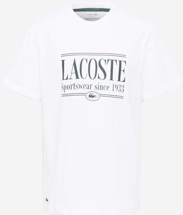 LACOSTE - Camisa em branco: frente