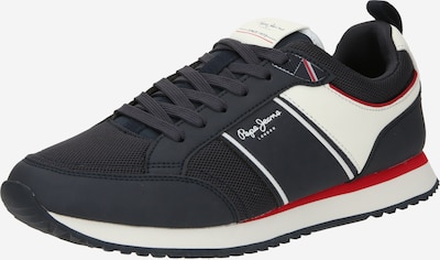 Pepe Jeans Sneakers low 'DUBLIN' i mørkeblå / blodrød / hvit, Produktvisning