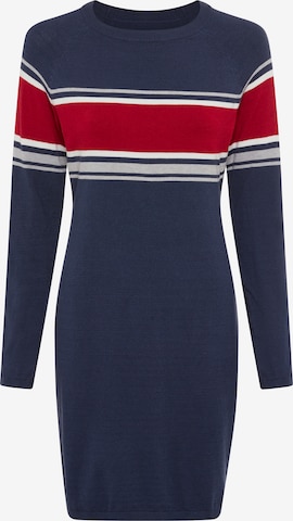 LAURA SCOTT Knitted dress in Blue: front