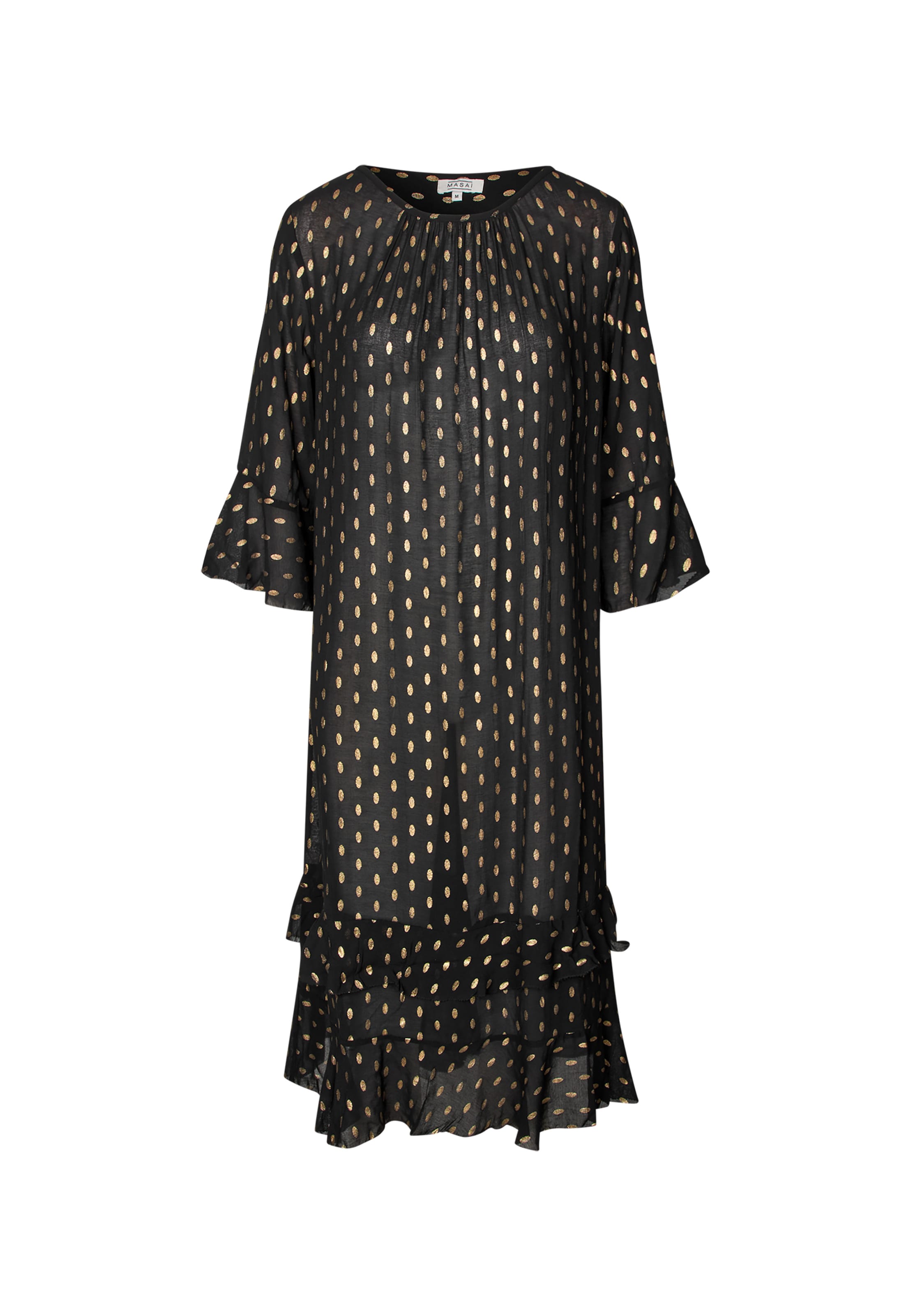 Masai Jurk in Zwart: voorkant