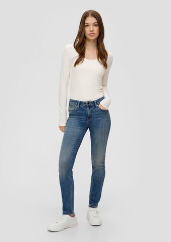 QS Skinny Fit Дънки 'Catie' в синьо