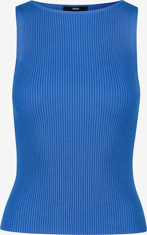 zero Knitted Top in Blue: front