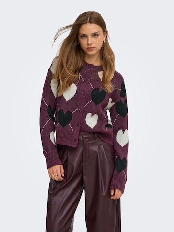 Cardigan 'ONLRITU' ONLY en violet