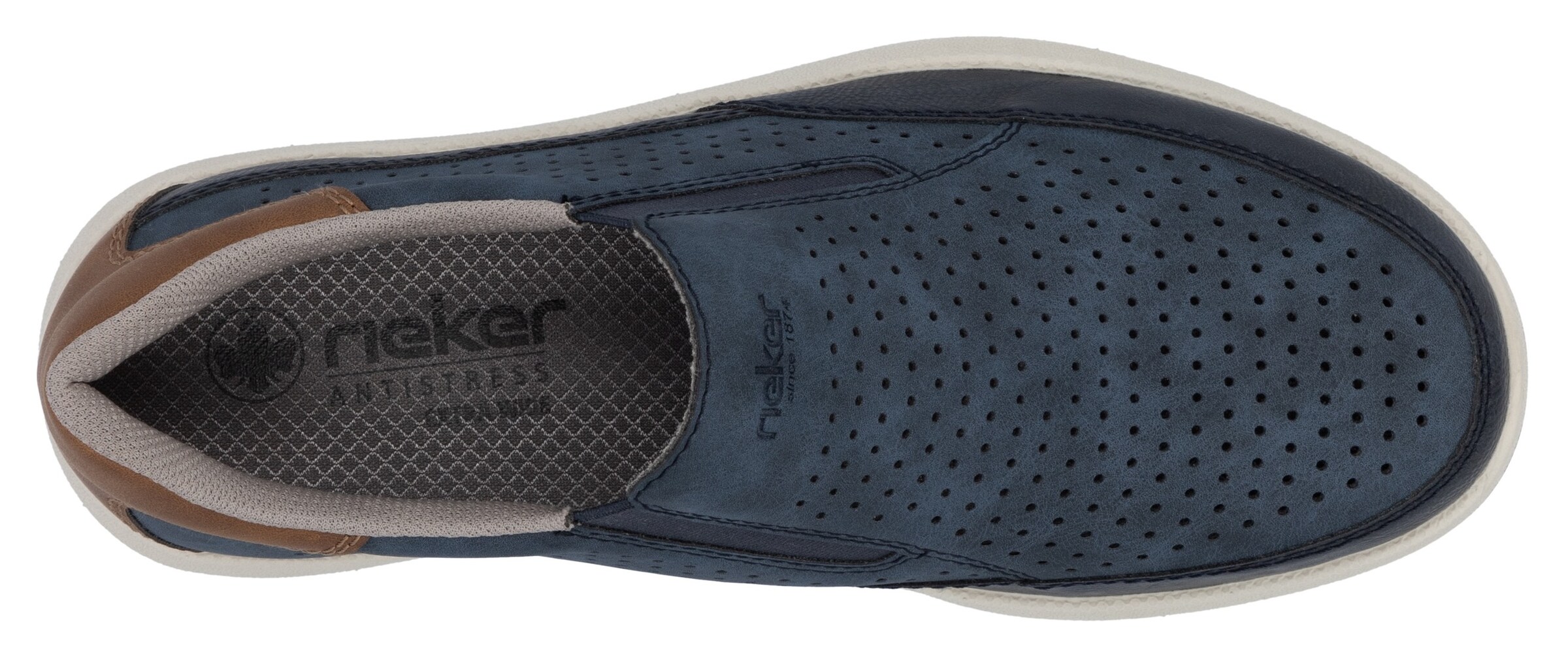 Slip on Rieker en bleu