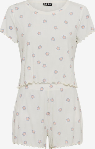 LSCN by LASCANAKratke hlače za spavanje - bijela boja: prednji dio