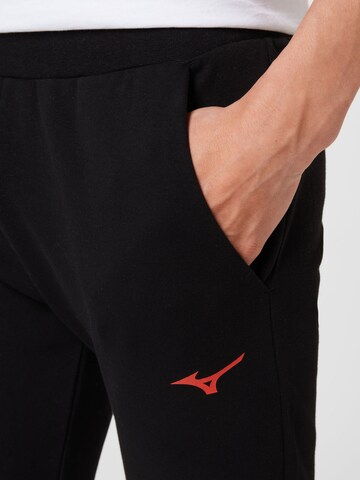 MIZUNO Tapered Sportbroek in Zwart