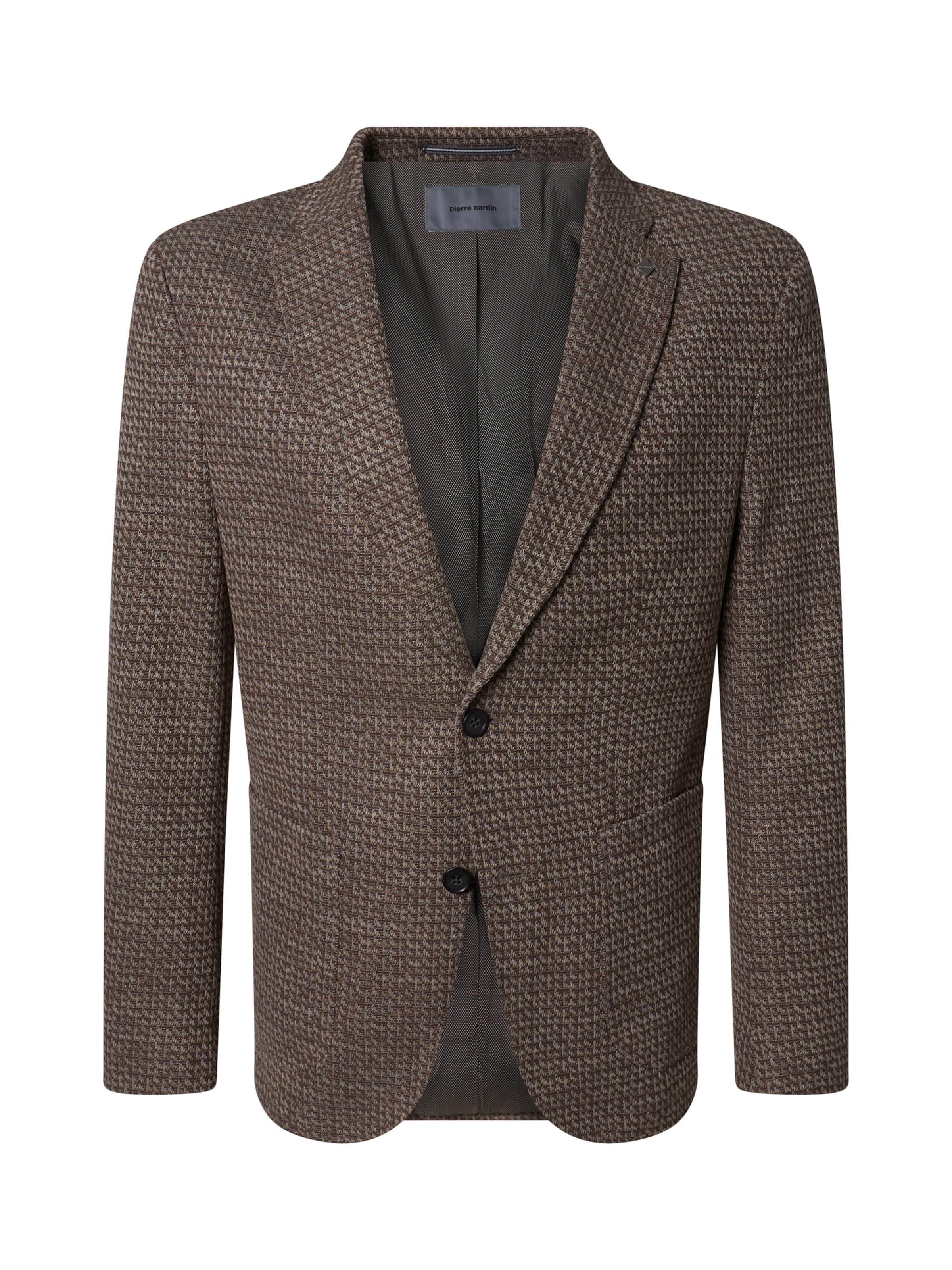 Coupe slim Veste de costume PIERRE CARDIN en marron : devant
