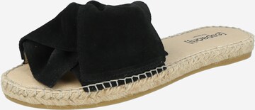 espadrij l´originale Mules 'Plage' in Black: front