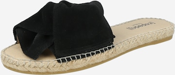 espadrij l´originale Mule 'Plage' in Black: front