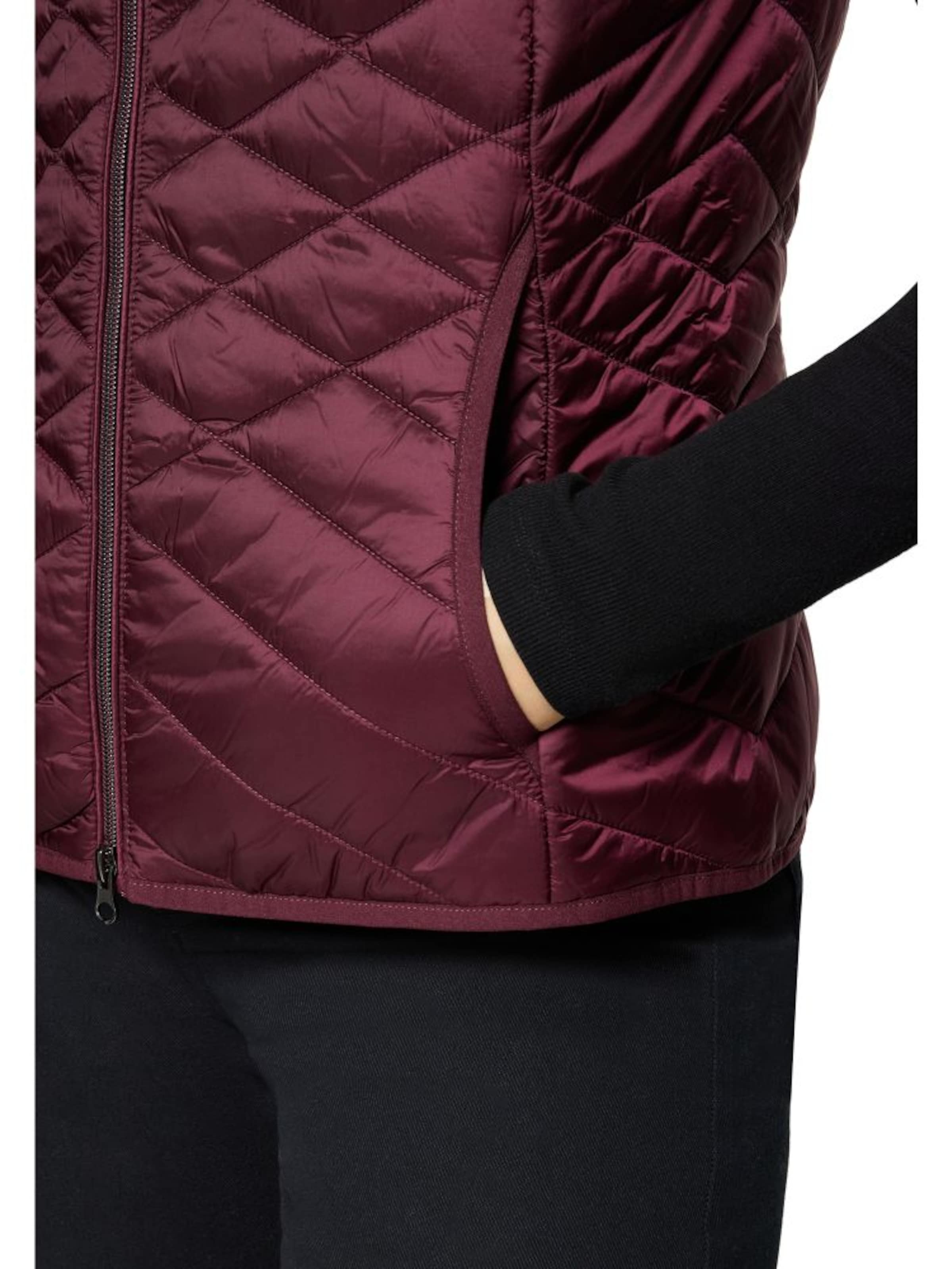 Betty Barclay Steppweste mit Reißverschluss in Lila