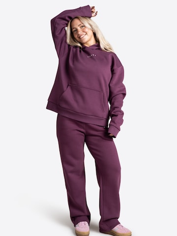 TATES Wide Leg Sporthose in Lila