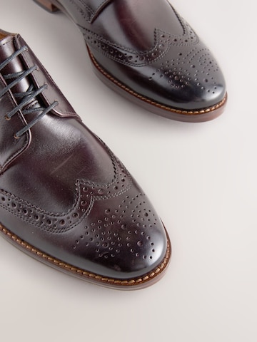 Next Lace-Up Shoes in Red