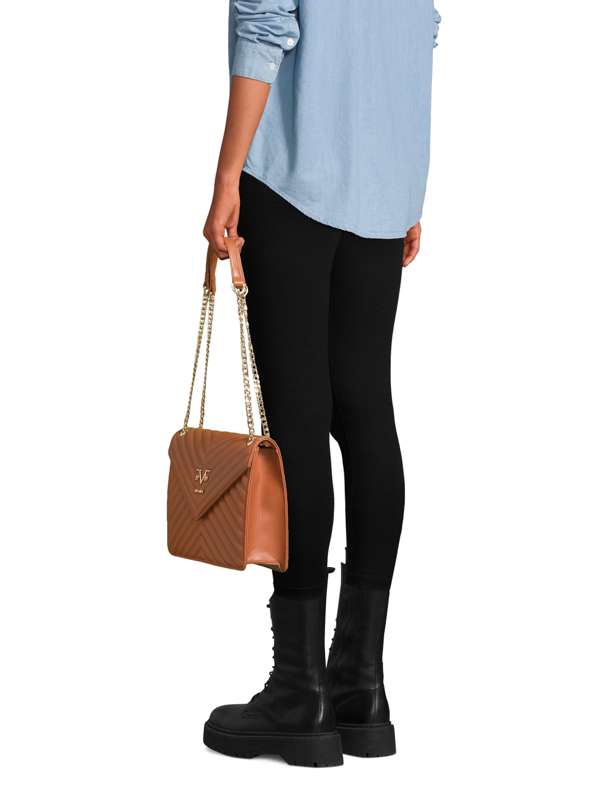 19V69 ITALIA Чанта за през рамо 'Bianca' в кафяво