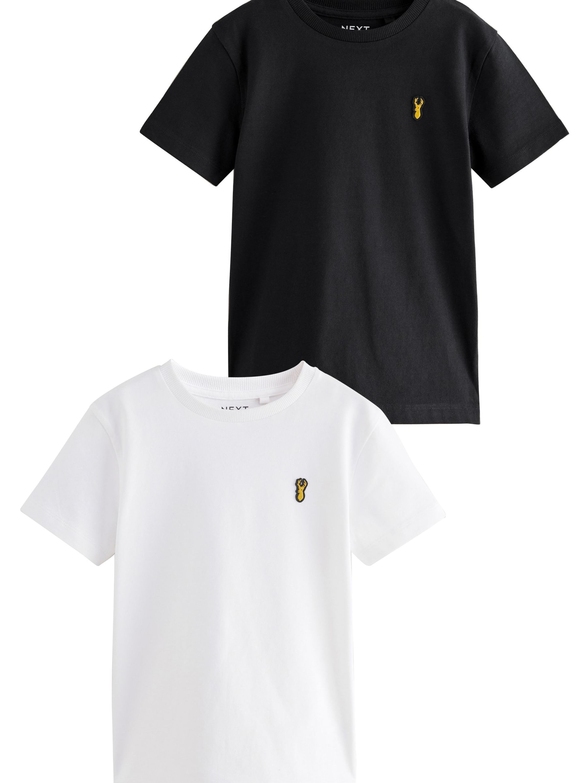 Next T-shirt i svart: framsida