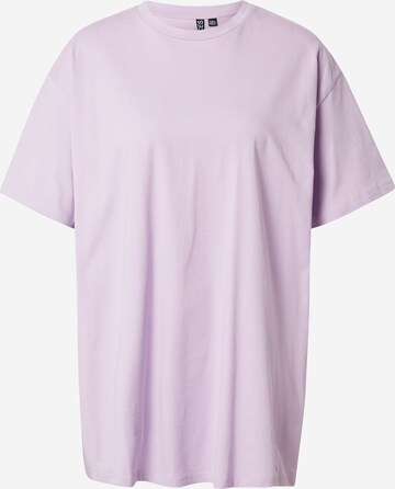 PIECES Oversize t-shirt 'Rina' i lila: framsida