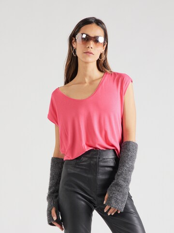 PIECES T-shirt 'Billo' i rosa: framsida