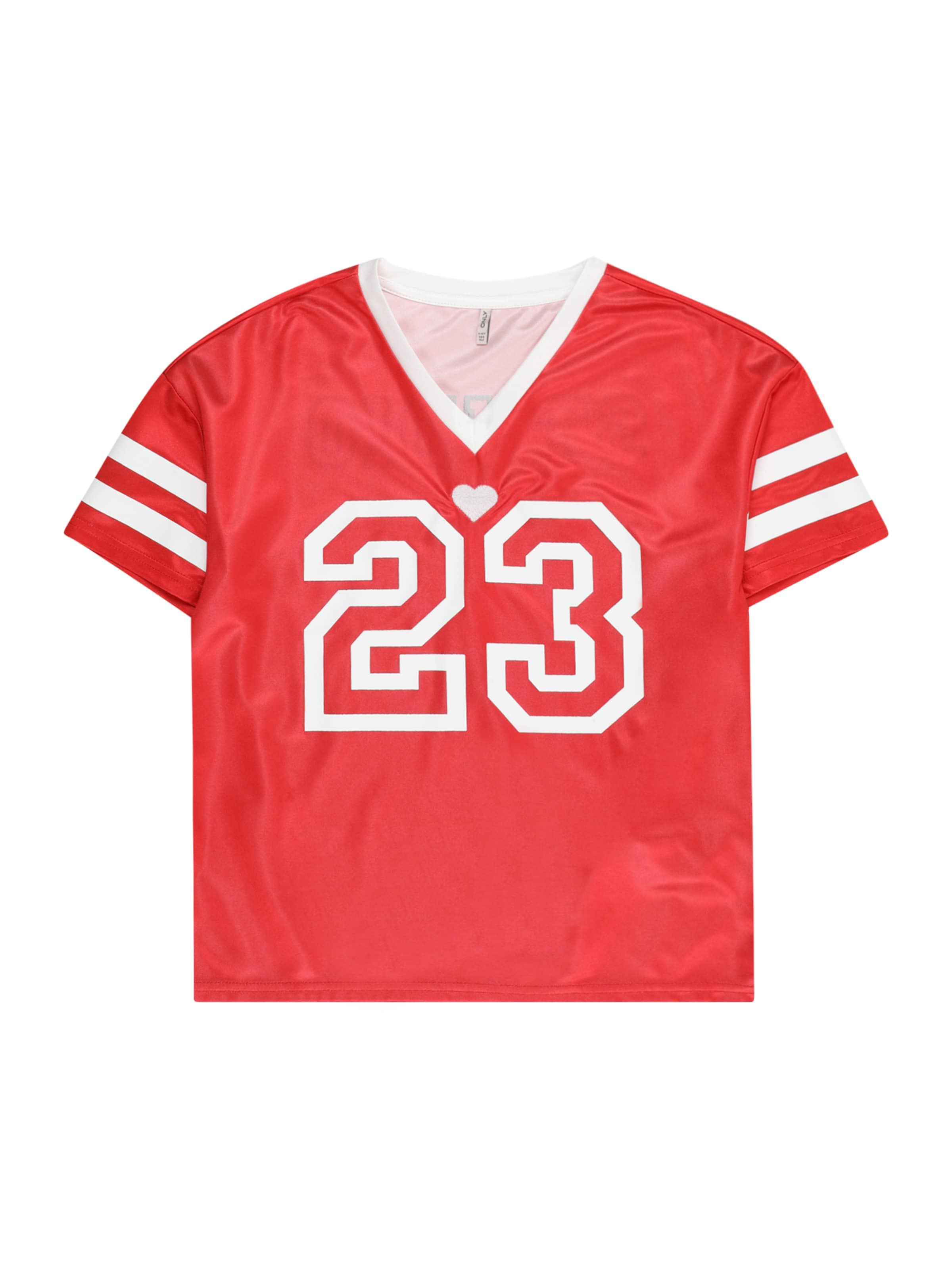 ONLY GIRLS Särk 'KOGLULU', värv punane: eest vaates